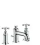 AXOR-HG-3-Loch-Waschtischarmatur-30-Axor-Montreux-Kreuzgriff-brushed-nickel-16536820 gallery number 1